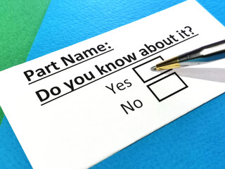 Questionnaire about electronics.
