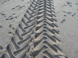 Spur im Sand