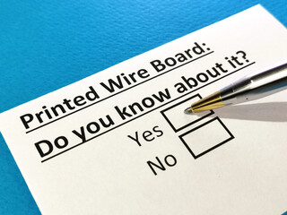Questionnaire about electronics.