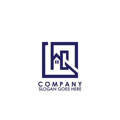 Obraz premium Building Logo with letter H and G, HG initial letter design for property business style design