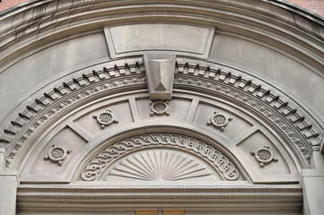 Obraz premium detail of the facade of a church