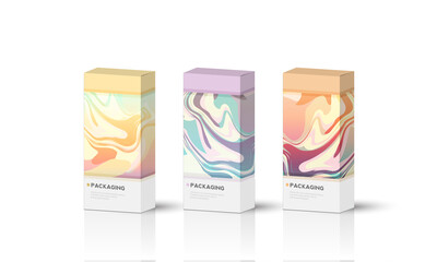 Box, packaging template for product vector design illustration.