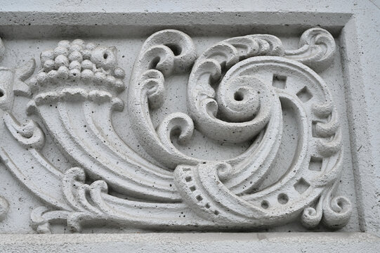 detail of a stone carving