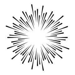 Fototapeta premium Halftone dots in circle form. sun logo . vector dotted flower . design element