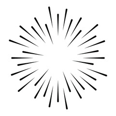 Fototapeta premium Halftone dots in circle form. sun logo . vector dotted flower . design element