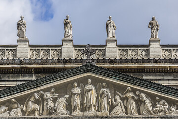 Naklejka premium Church of Saint-Vincent-de-Paul (Eglise Saint-Vincent de Paul, built in 1824 - 1844), dedicated to Saint Vincent de Paul. Paris, France.