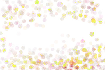 暖色系の水玉グラデーションの背景画像　コピースペース
