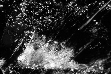 Macro of ice block texture