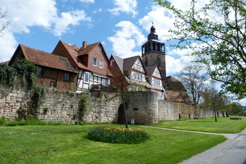 Fototapeta na wymiar Historische Stadt Bad Sooden-Allendorf an der Werra