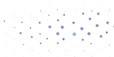 Light Pink, Blue vector natural backdrop with flowers.