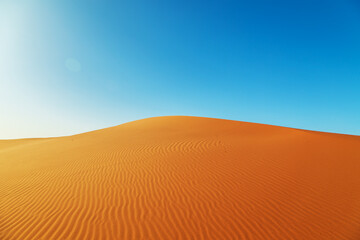 Fototapeta na wymiar Sand Dunes of the Sahara Desert.