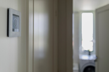 Air ventilation controller with display at home