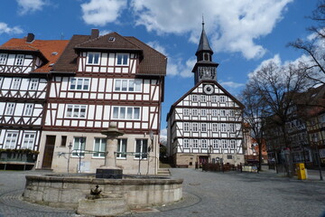 Bad Sooden-Allendorf mit Rathaus am Marktplatz von Allendorf