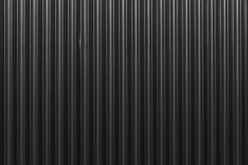 Black Corrugated metal texture surface or galvanize steel