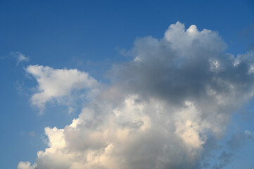 Fototapeta na wymiar Blue sky and white cloud background