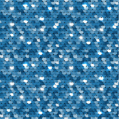 Seamless blue sequined texture - vector eps10 illustration