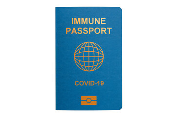Immune passport, 3D rendering