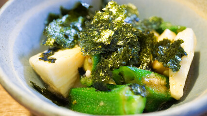 トロトロ和え物の海苔風味