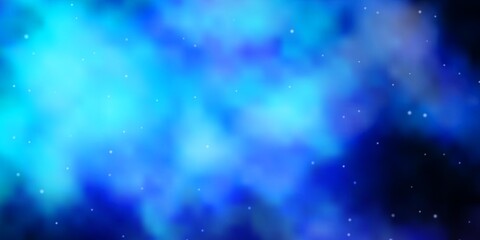 Fototapeta premium Dark Pink, Blue vector layout with bright stars. Decorative illustration with stars on abstract template. Theme for cell phones.