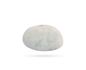 steamed stuff bun  have fungus on white with clipping path 