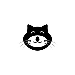 head cat vector design template illustration