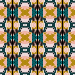 Fototapeta na wymiar Abstract colorful seamless pattern design composition. Wallpaper, background. Eps 10