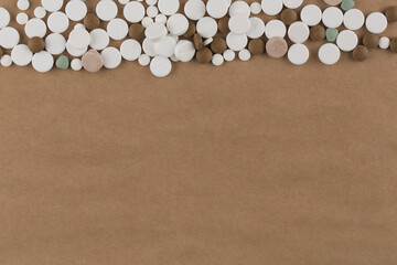 Many different types of medicine and drugs