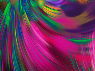 rainbow abstract fractal background 3d rendering illustration