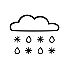 Wetter Temperatur Wolke Regen Schnee