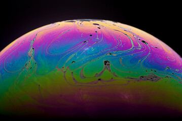 Soap Bubble abstract rainbow colors