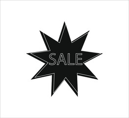 Set of sale labels, template. Blank labels, discount and price on paper. Special offer. Vintage. Vector illustration.