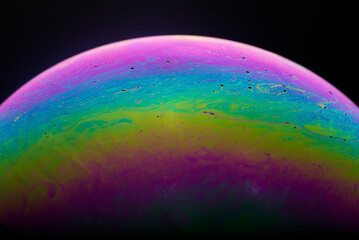 Soap Bubble abstract rainbow colors