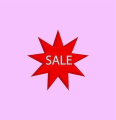 Obraz premium Set of sale labels, template. Blank labels, discount and price on paper. Special offer. Vintage. Vector illustration.