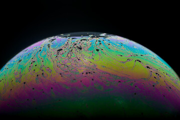 Soap Bubble abstract rainbow colors