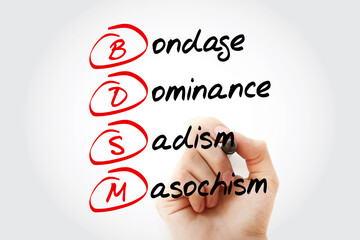 Fototapeta premium BDSM - Bondage, Dominance, Sadism, Masochism, concept background