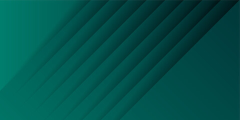 Obraz premium Simple green 3d overlap shadow background. Fllat green gradation. Wavy background. Vector illustration design for presentation, banner, cover, web, flyer, card, poster, wallpaper, texture, slide, magz