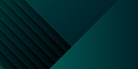 Obraz premium Simple green 3d overlap shadow background. Fllat green gradation. Wavy background. Vector illustration design for presentation, banner, cover, web, flyer, card, poster, wallpaper, texture, slide, magz