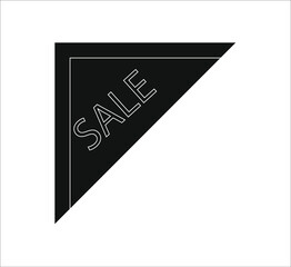 Set of sale labels, template. Blank labels, discount and price on paper. Special offer. Vintage. Vector illustration.