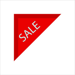Fototapeta premium Set of sale labels, template. Blank labels, discount and price on paper. Special offer. Vintage. Vector illustration.