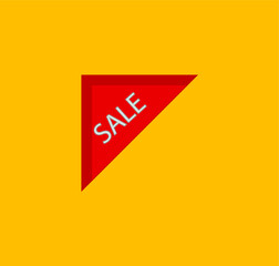 Set of sale labels, template. Blank labels, discount and price on paper. Special offer. Vintage. Vector illustration.
