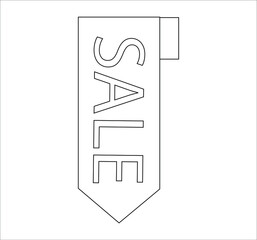 Set of sale labels, template. Blank labels, discount and price on paper. Special offer. Vintage. Vector illustration.