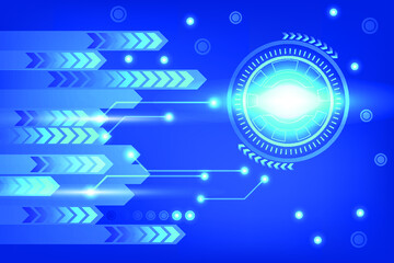 Vector Abstract technology blue background