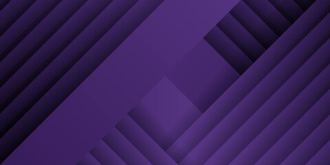 Obraz premium Modern dark purple abstract background with lines and square shape gradation color. Vector illustration design for presentation, banner, cover, web, flyer, card, poster, wallpaper, texture, slide, mag