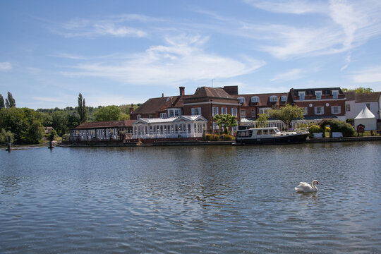 Views Of The Thames River In Marlow, Buckinghamshire In Great Britain