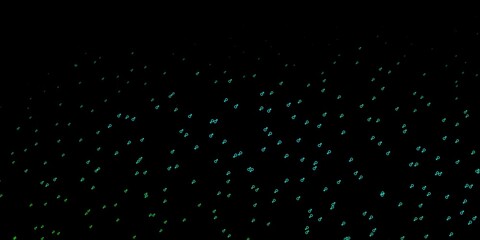 Dark Green vector background with woman symbols.