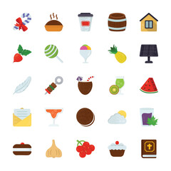 Food and Gifts Vector Icons Pack 