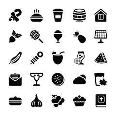 Food and Gifts Vector Icons Pack 