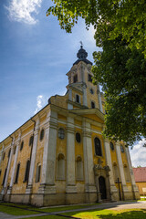 Fototapeta na wymiar Church of St. Stephen in village Jablonica
