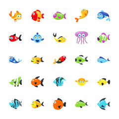 Sea Animal Icons 