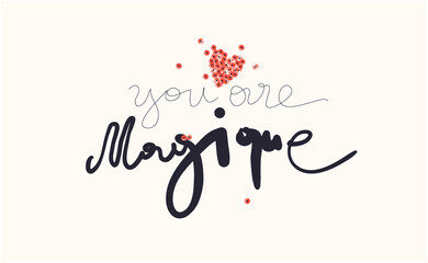 Minimalist slogan for t shirt. Modern print. Vector illustration. Fashion Slogan for T-shirt and apparels tee graphic. 